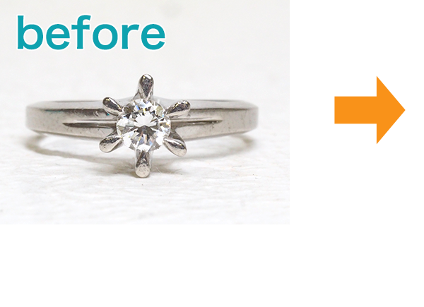 ビフォー指輪リフォーム実例385